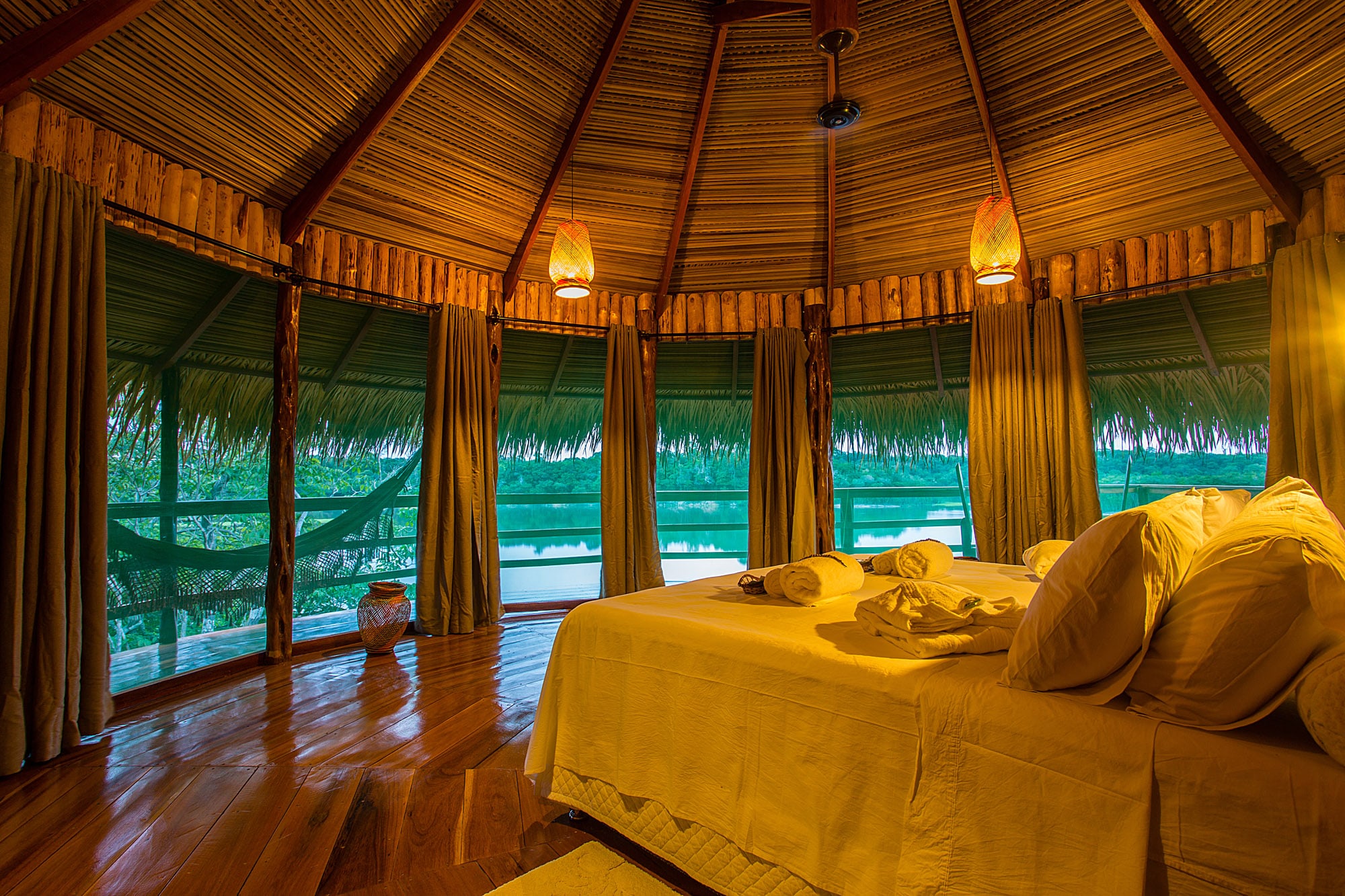 Juma Lounge Inside one of Juma's bungalows.